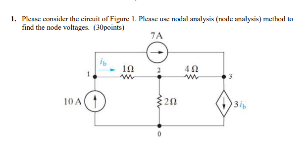 Solved 1. Please consider the circuit of Figure 1. Please | Chegg.com
