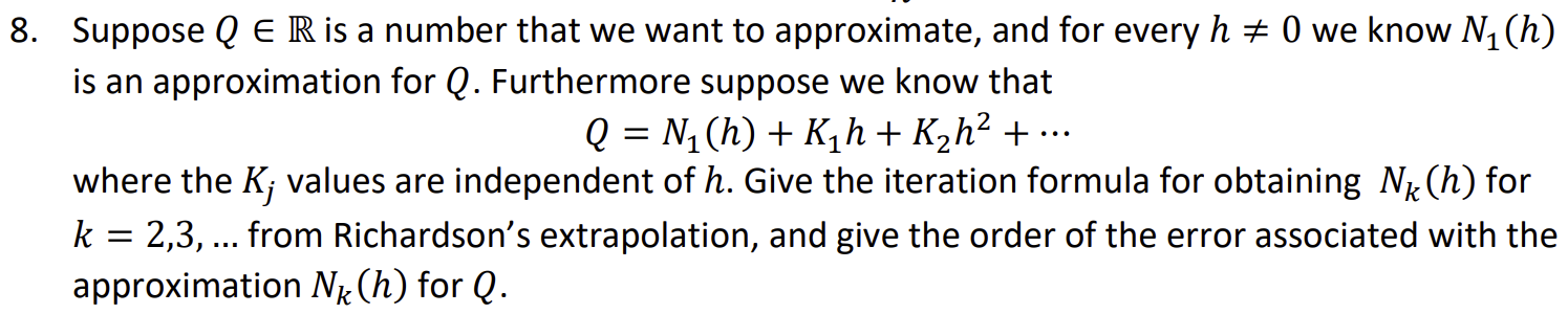 Solved 8. Suppose Q E R is a number that we want to | Chegg.com