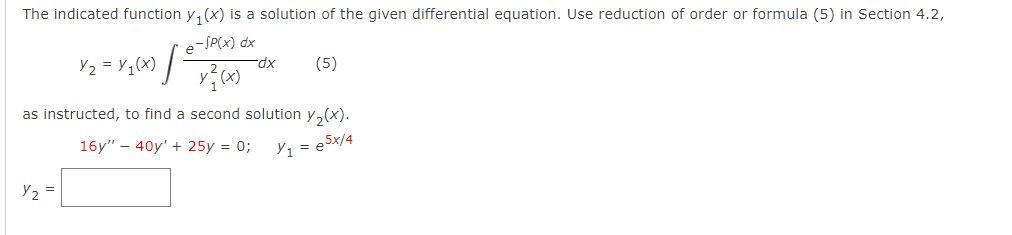 solved-the-indicated-function-y1-x-is-a-solution-of-the-chegg