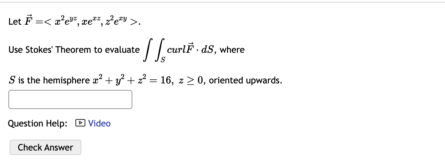 Solved Let F Use Strokes Theorem