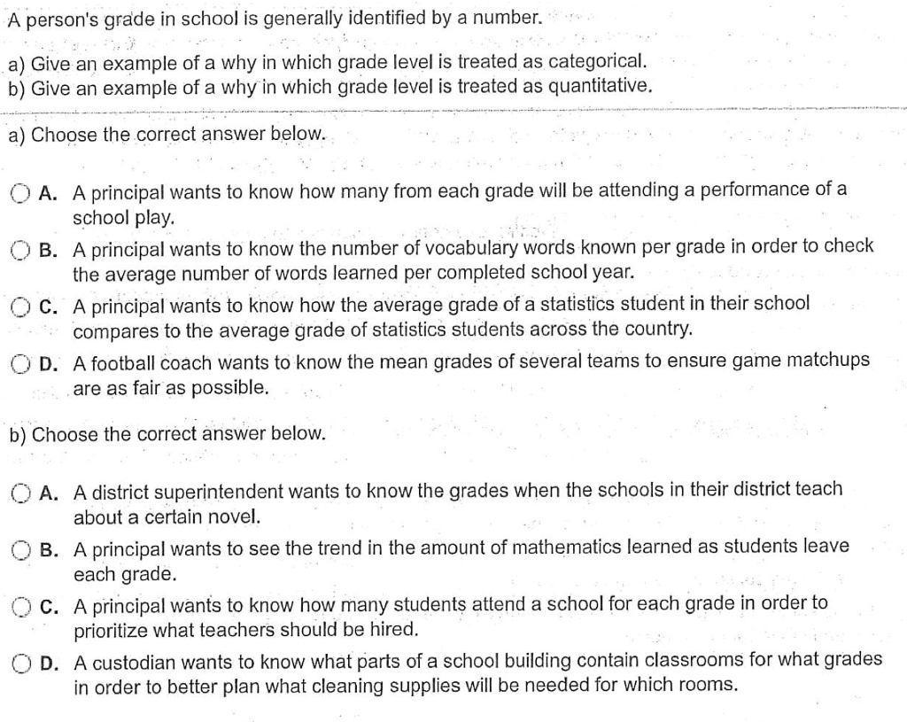 solved-a-person-s-grade-in-school-is-generally-identified-by-chegg