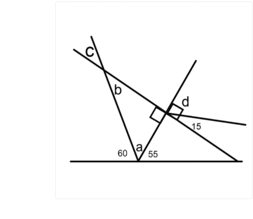 Solved Find All Of The Missing Angles - A, B, C, And D. | Chegg.com