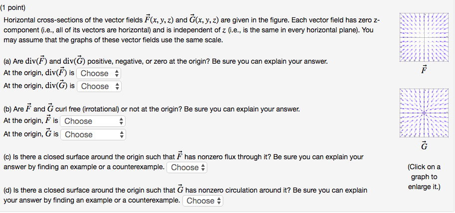 Cross Setion Vector Calculus Solved (1 point) Horizontal cross-sections of the vector | Chegg.com