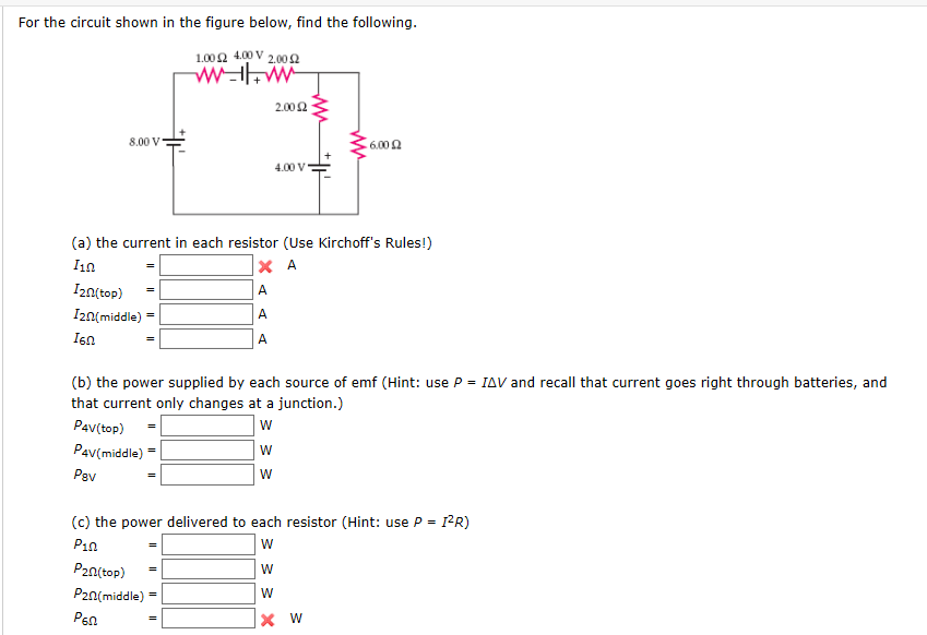 Solved For the circuit shown in the figure below, find the | Chegg.com