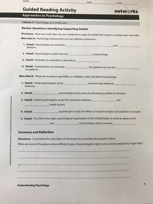 date-cass-guided-reading-activity-networks-approaches-chegg