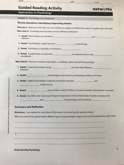 Answer Key Networks Guided Reading Activity Answers Home Student
