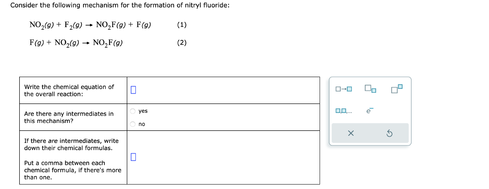 Solved Consider the following mechanism for the formation of | Chegg.com