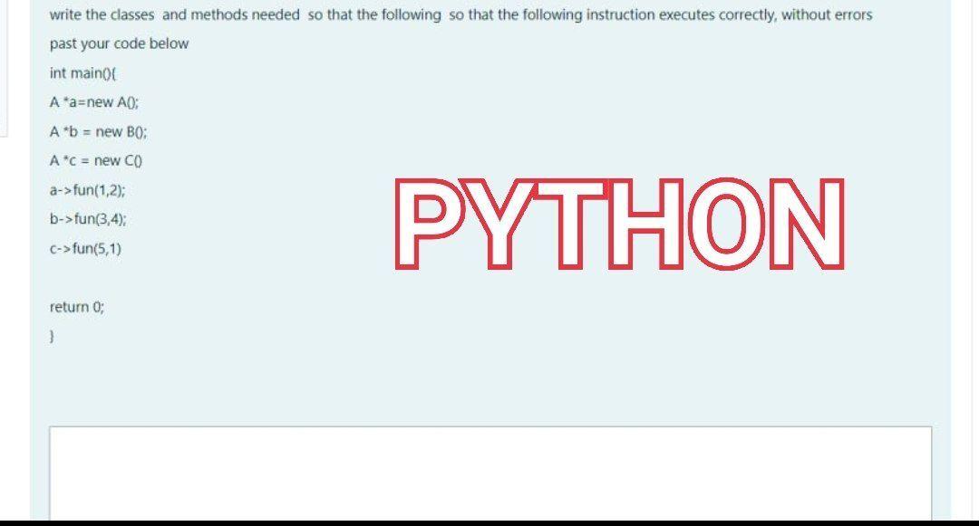 Solved write the classes and methods needed so that the | Chegg.com