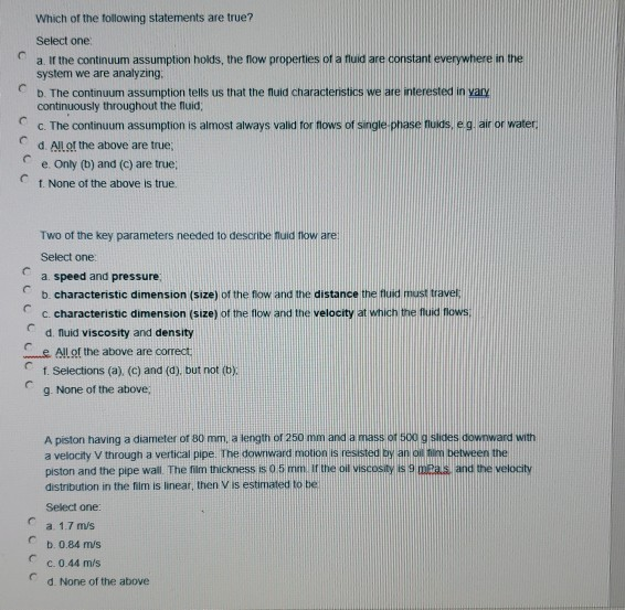 Solved Which of the following statements are true? Select | Chegg.com
