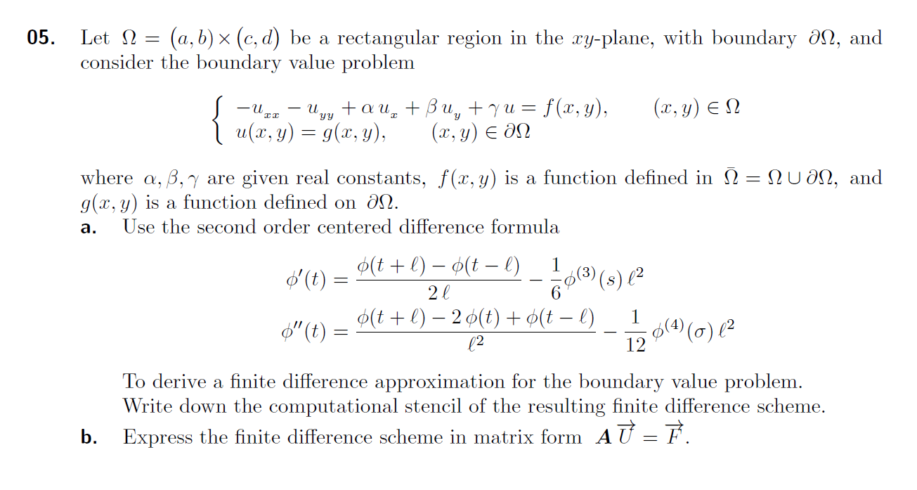 05 Let 12 A B X C D Be A Rectangular Region Chegg Com