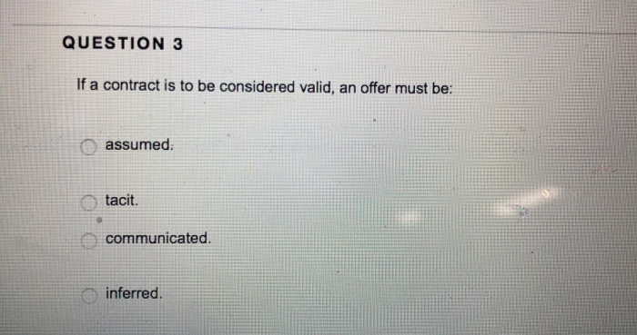 Solved QUESTION 1 A contract serves to provide one or more | Chegg.com