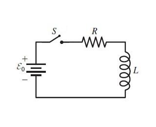 Solved n a series RL circuit like (Figure 1), ε0 = 45 V, R = | Chegg.com