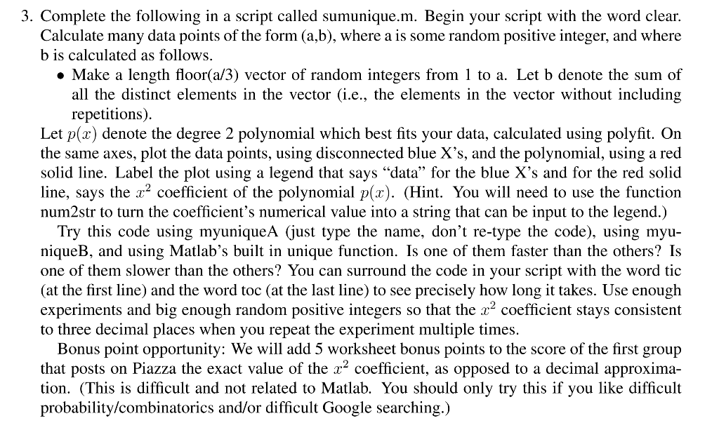 3. Complete the following in a script called | Chegg.com