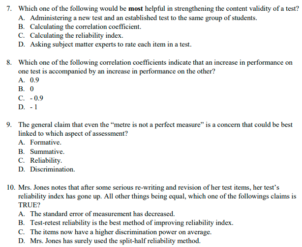 Solved 7. Which one of the following would be most helpful | Chegg.com