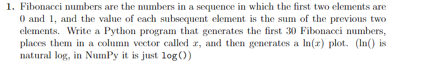 Solved 1. Fibonacci numbers are the numbers in a sequence in | Chegg.com