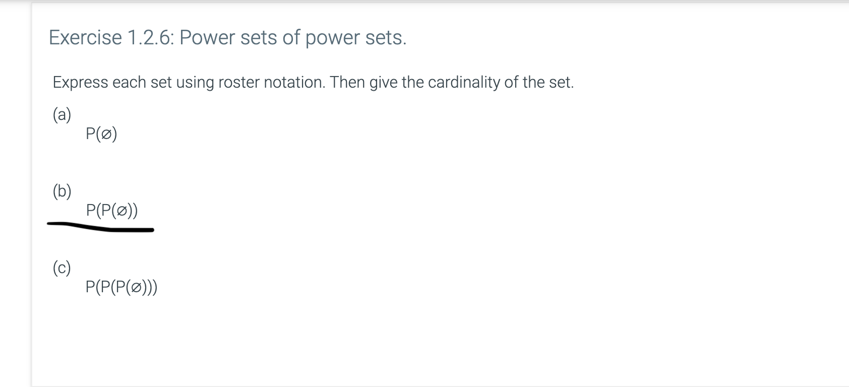 Solved Exercise 1 3 3 Unions And Intersections Of Sequen Chegg Com