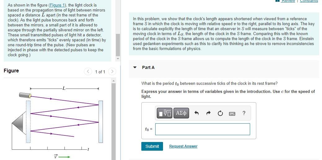 Solved Part D What is the length LSLSL_S of the clock