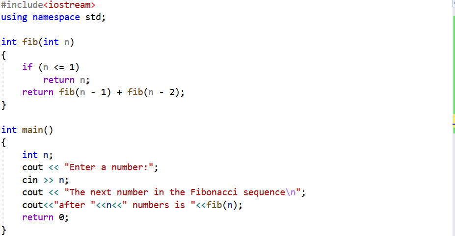 Solved \}What is the base case in the program? What is the | Chegg.com