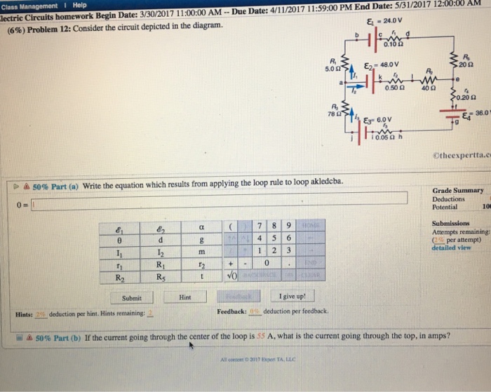 Consider The Circuit Depicted In The Diagram