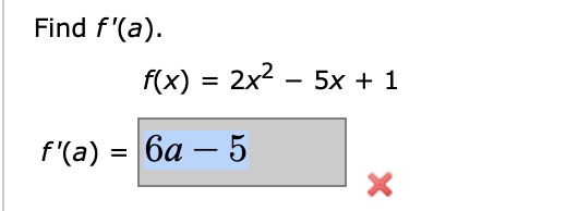 f 1 2 )= 2x 16x 5