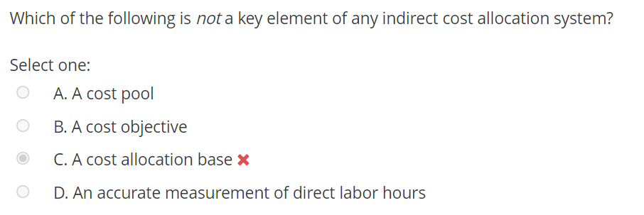 Solved Which of the following is not a key element of any | Chegg.com