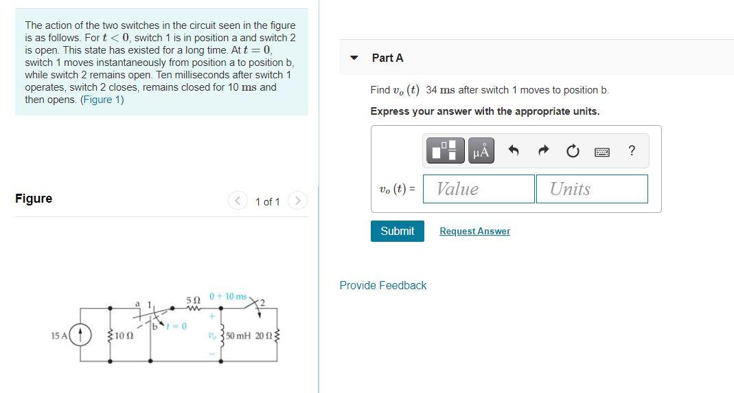 Solved The Action Of The Two Switches In The Circuit Seen In | Chegg.com