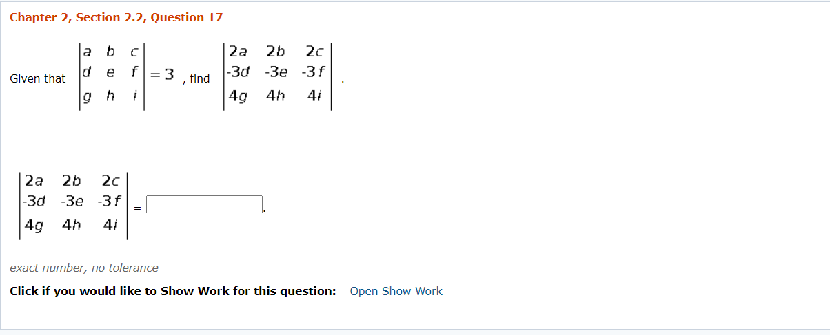 Solved Chapter 2, Section 2.2, Question 17 a b C 2a 2b 20 | Chegg.com