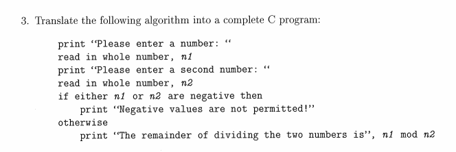Solved complete C program: 3. Translate the following | Chegg.com