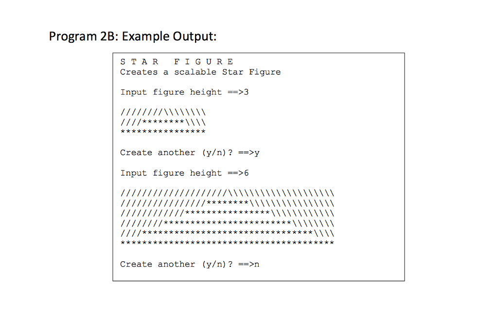 how to print a loop’s result horizontally with a... Solved How do i create an output like this with python using | Chegg.com