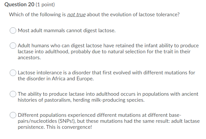 Solved Question 20 1 point Which of the following is not Chegg