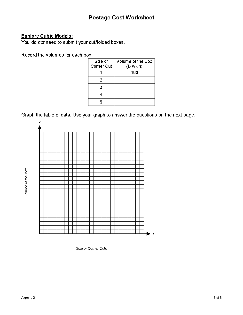 Help me fill out this Postage Project | Chegg.com