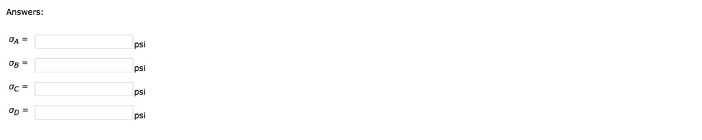 Solved A short rectangular post supports a compressive load | Chegg.com