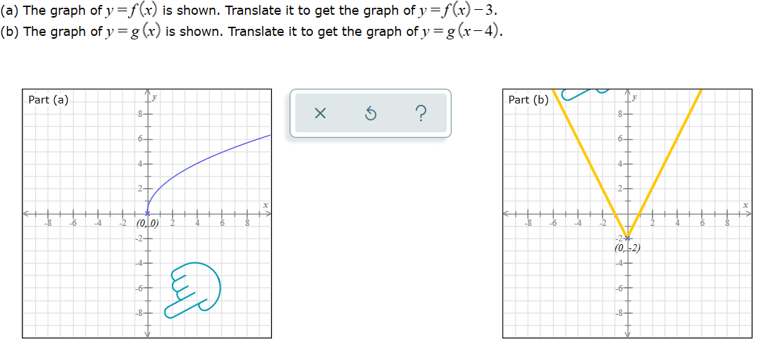 Solved A The Graph Of Y F X Is Shown Translate It To Get Chegg Com