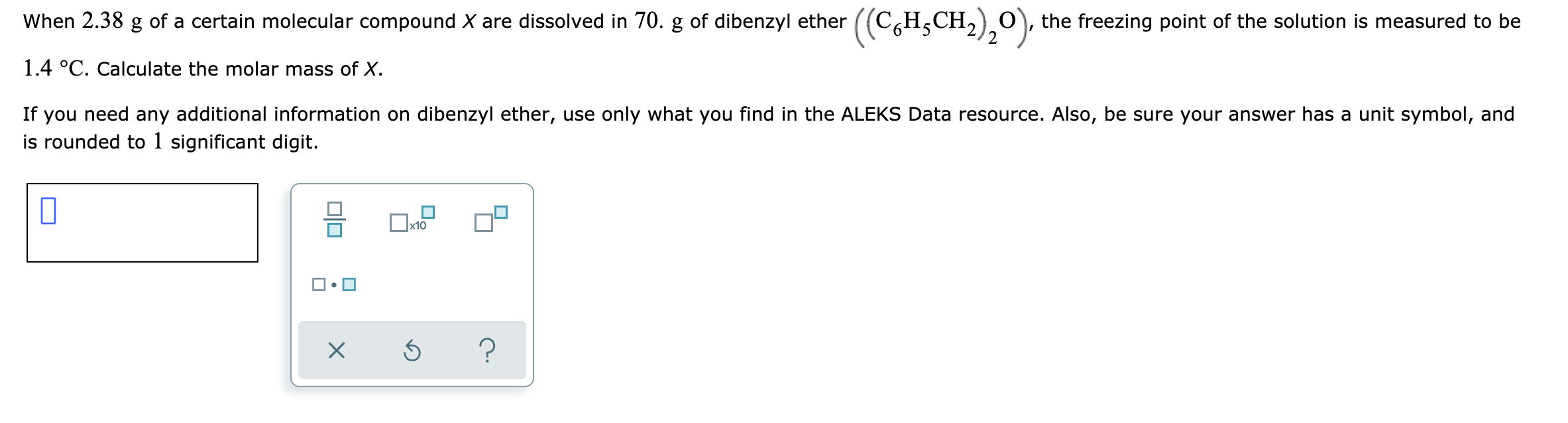 Solved When 2 38 G Of A Certain Molecular Compound X Are Chegg Com