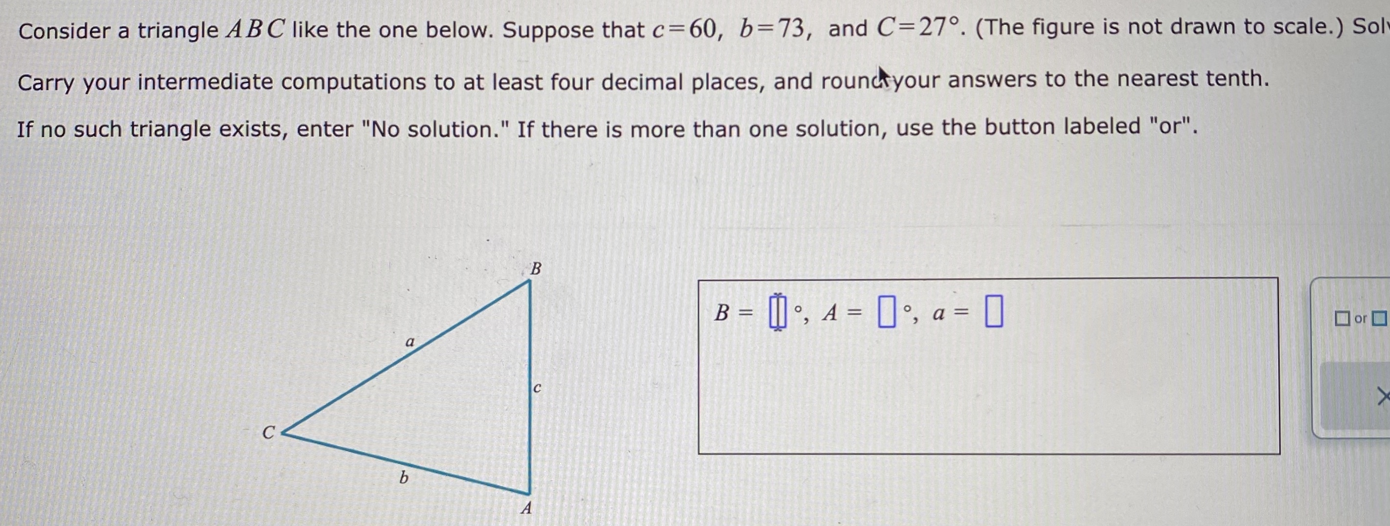 Solved Consider A Triangle ABC Like The One Below. Suppose | Chegg.com