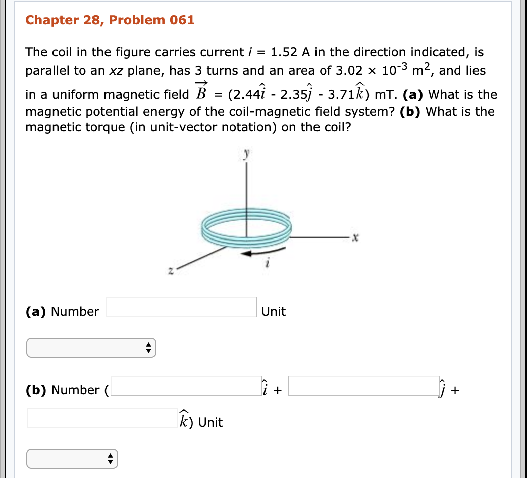 Solved Chapter 28, Problem 061 The coil in the figure | Chegg.com
