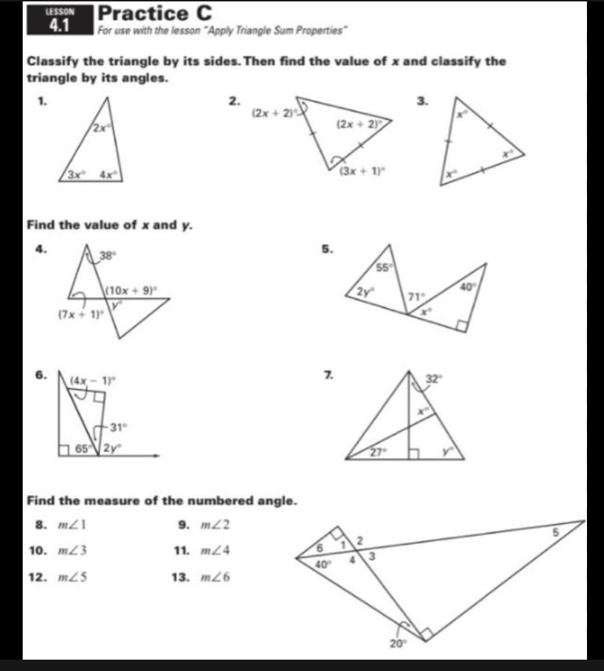Solved Classify The Triangle By Its Sides Then Find The Chegg Solved Classify The Triangle By Its Sides Then Find The Chegg