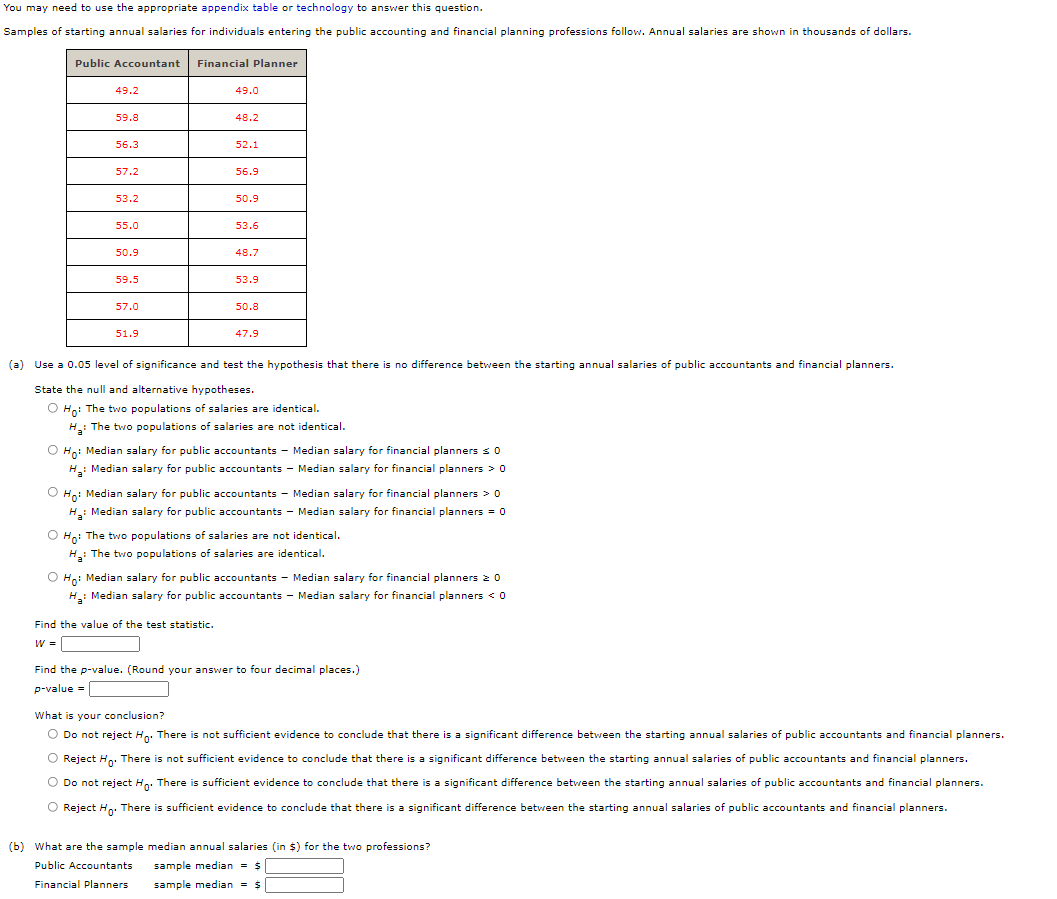 Solved You may need to use the appropriate appendix table or | Chegg.com