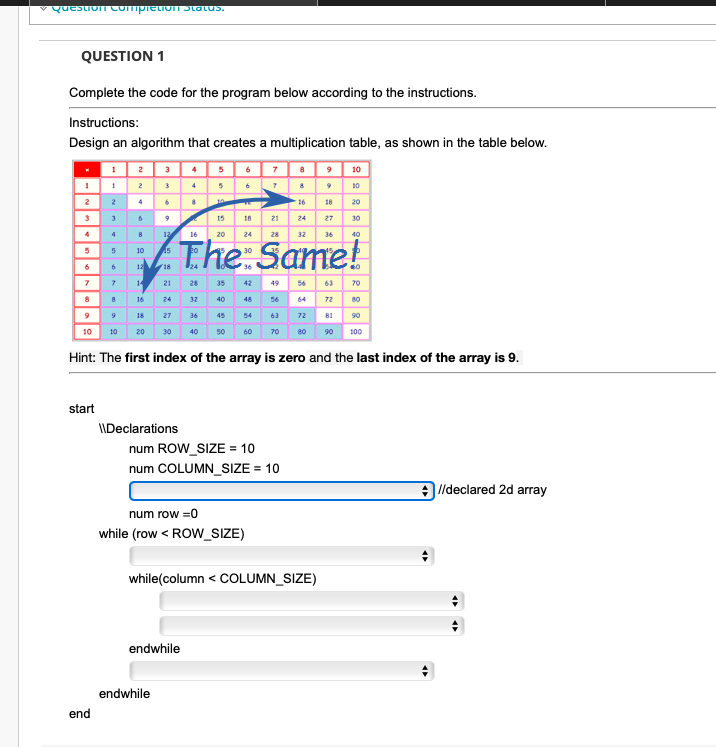 Solved Complete the code for the program below according to | Chegg.com