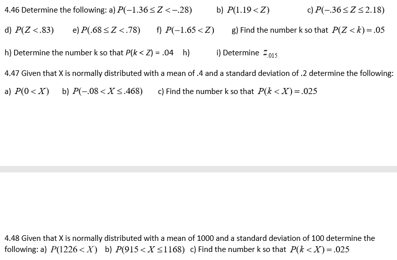 Solved 4 46 Determine The Following A P 1 36 Z Chegg Com