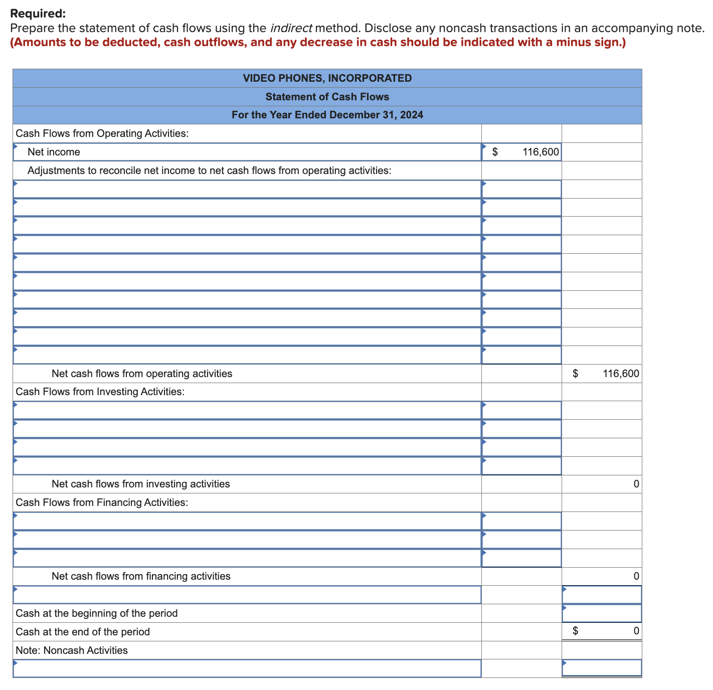 Solved The income statement, balance sheets, and additional | Chegg.com