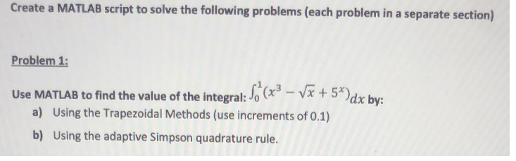 Solved Please i need to do the script code (MATLAB CODE ) | Chegg.com