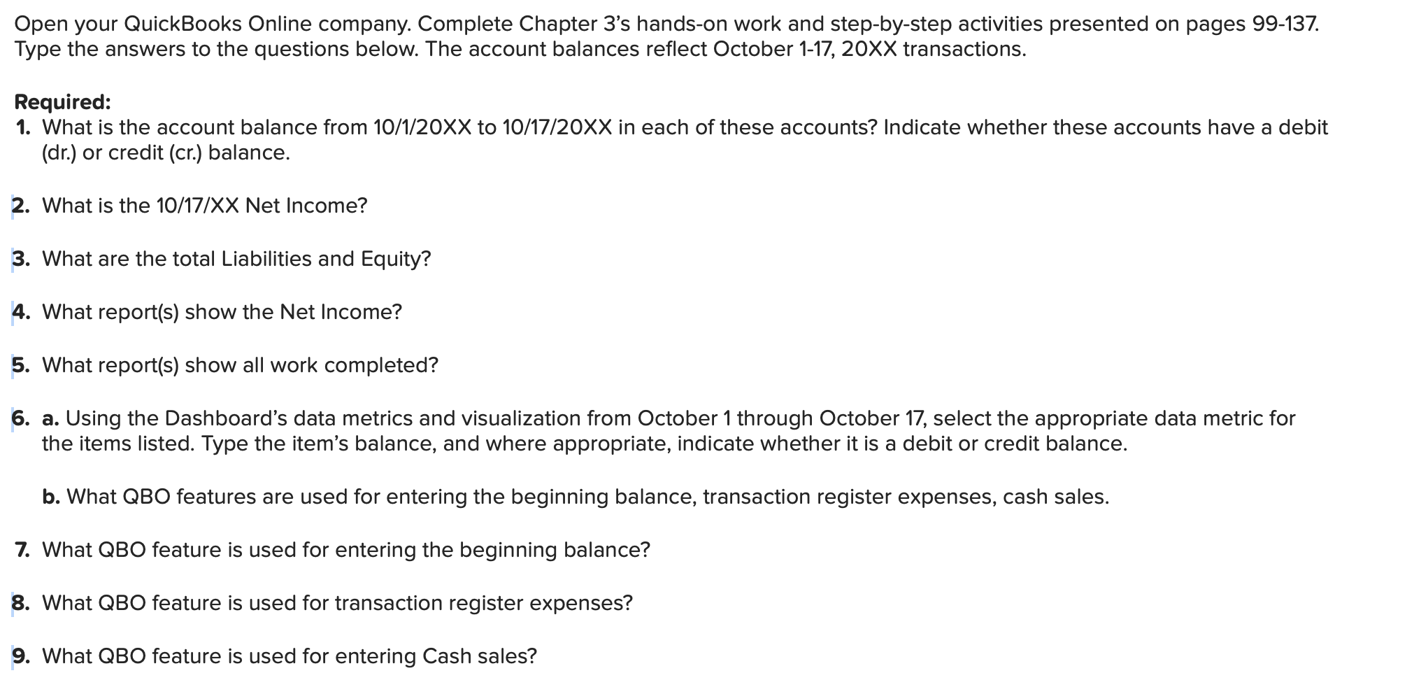 What QBO feature is used for transaction register