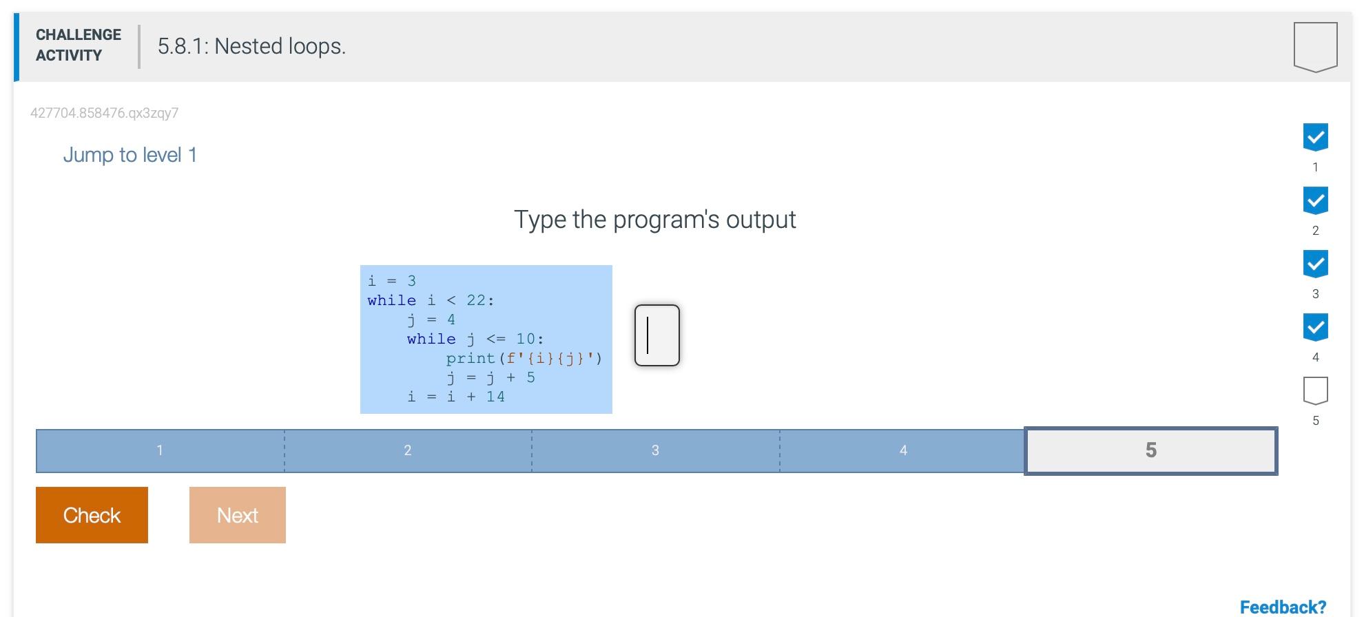 Solved Type the program's output i=3 while i