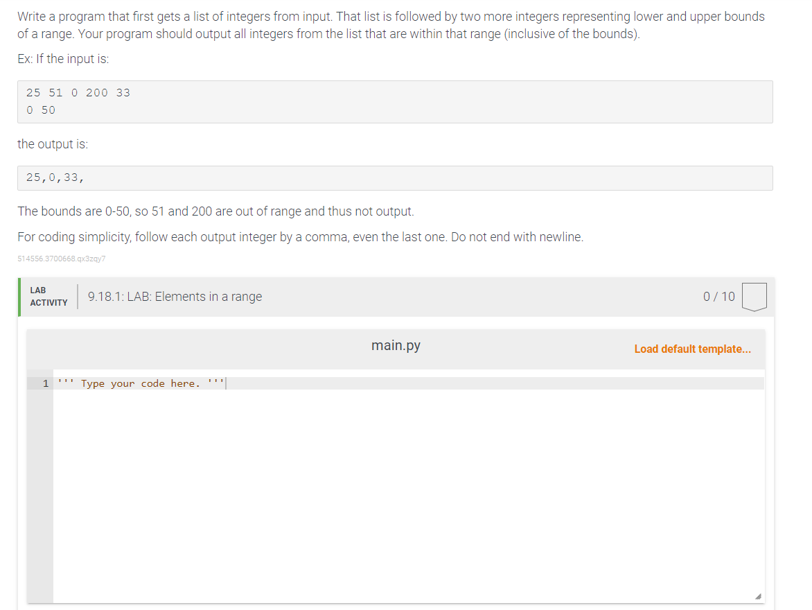 Solved Write a program that first gets a list of integers | Chegg.com