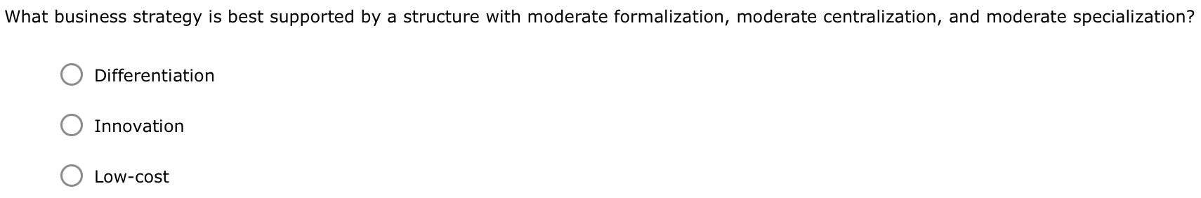 Solved What Business Strategy Is Best Supported By A Chegg