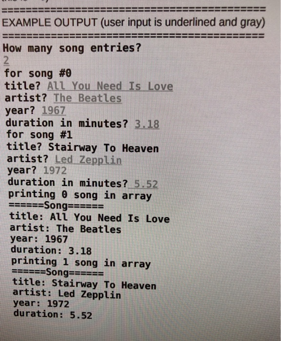 Solved We now want make the songmain.cpp file more dynamic | Chegg.com