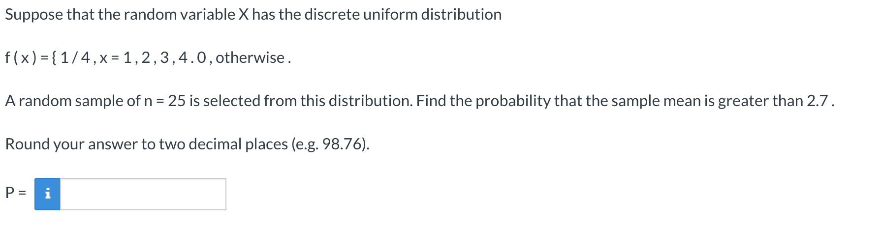 Solved Suppose that the random variable X has the discrete | Chegg.com