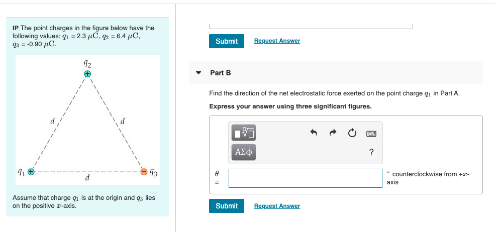 Solved IP The point charges in the figure below have the | Chegg.com