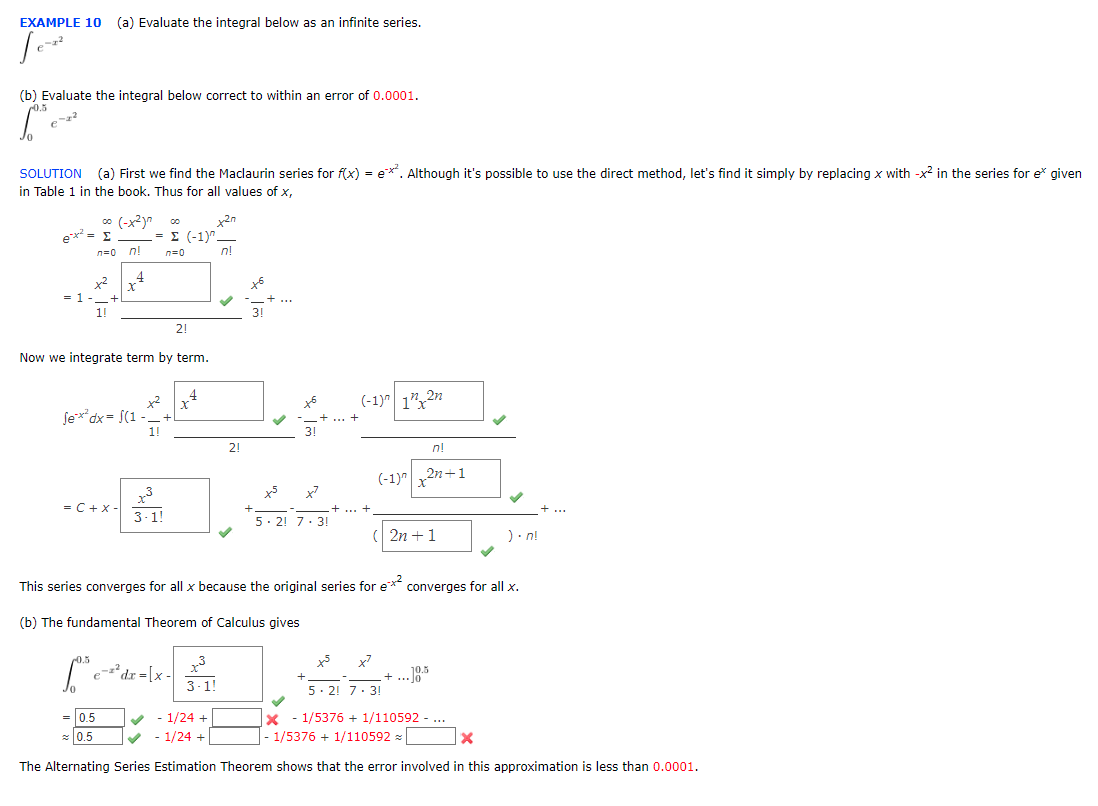 Solved EXAMPLE 10 (a) Evaluate The Integral Below As An | Chegg.com